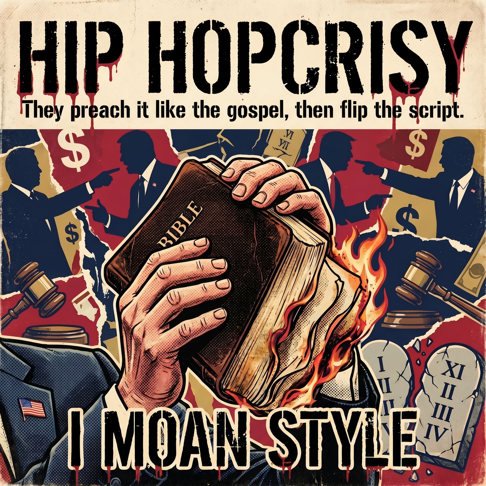 Upside-down bible — Hip-Hopcrisy visual